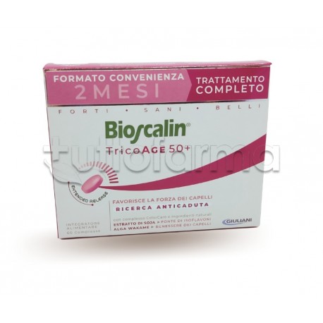 Bioscalin TricoAge 45+ Integratore Anticaduta Capelli Confezione Doppia 60 Compresse Bioscalin TricoAge 45+ Integratore Anticaduta Capelli Confezione Doppia 60 Compresse