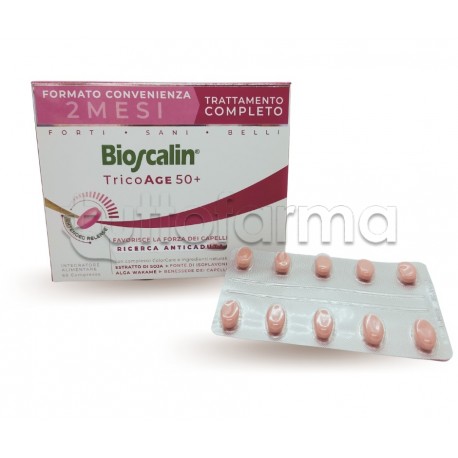 Bioscalin TricoAge 45+ Integratore Anticaduta Capelli Confezione Doppia 60 Compresse Bioscalin TricoAge 45+ Integratore Anticaduta Capelli Confezione Doppia 60 Compresse