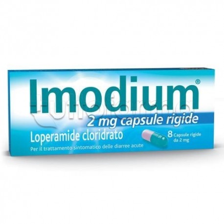 Imodium 8 Capsule Rigide 2 mg Contro Diarrea scatola