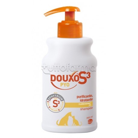 Douxo S3 Pyo Shampoo per cute sensibile cani e gatti 200 ml Douxo S3 Pyo Shampoo per cute sensibile cani e gatti 200 ml