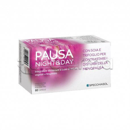 Specchiasol Pausa Night & Day Integratore per Disturbi Menopausa 60 Capsule