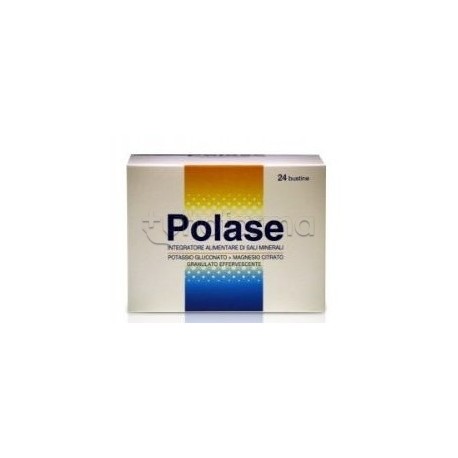 Polase Magnesio e Potassio 24 Bustine Sali Minerali Gusto Arancia Polase Magnesio e Potassio 24 Bustine Sali Minerali Gusto Arancia