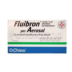 Fluibron Aerosol 20 Flaconcini 15 mg 2 ml Mucolitico per Tosse e Catarro