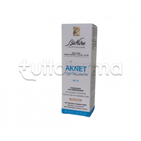 BioNike Aknet Comfort Cover Fondotinta Anti-Imperfezioni 102 Sabbia 30ml