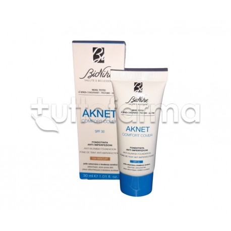 BioNike Aknet Comfort Cover Fondotinta Anti-Imperfezioni 104 Biscotto 30ml
