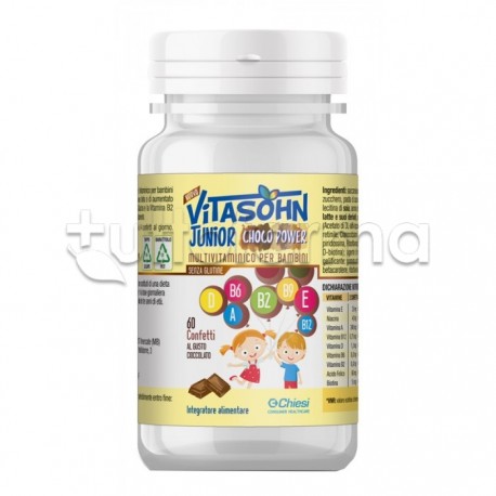 Vitasohn Junior Choco Power Vitamine per Bambini 60 Cioccolatini