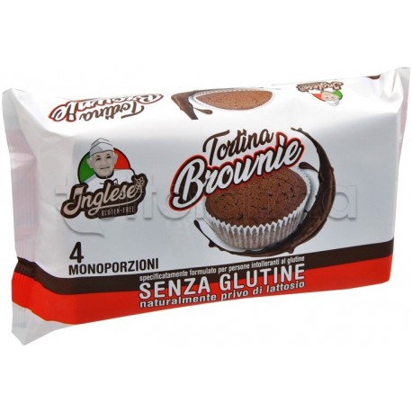 Inglese Tortina Brownie Senza Glutine 4 Monoporzioni Inglese Tortina Brownie Senza Glutine 4 Monoporzioni