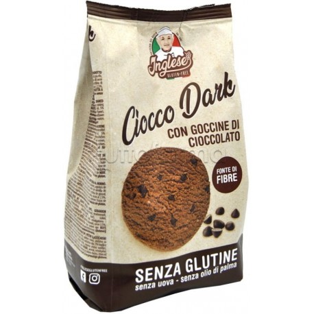 Inglese Ciocco Dark Biscotti con Gocce di Cioccolato Senza Glutine 300g Inglese Ciocco Dark Biscotti con Gocce di Cioccolato Senza Glutine 300g