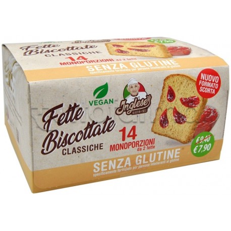 Inglese Fette Biscottate Classiche Senza Glutine 14 Monoporzioni