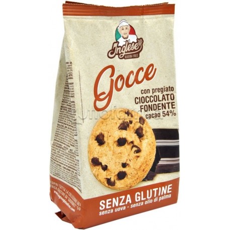 Inglese Biscotti con Gocce di Cioccolato Fondente Senza Glutine 300g