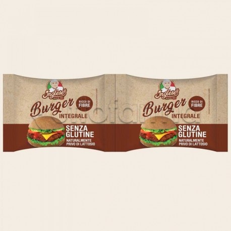 Inglese Pan Burger Integrale Senza Glutine 80g Inglese Pan Burger Integrale Senza Glutine 80g