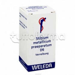 Weleda Stibium Metallicum Praeparatum D6 Rimedio Omeopatico 50g Polvere