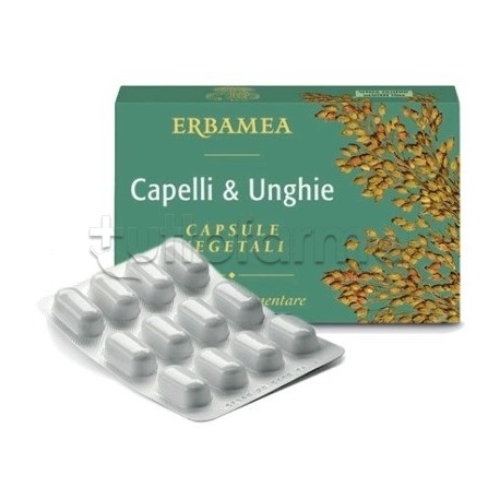 Erbamea Capelli & Unghie per Fragilità 24 Capsule Vegetali Erbamea Capelli & Unghie per Fragilità 24 Capsule Vegetali