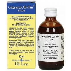 Di leo Colesterol Alt Plus Pvb 24 Integratore per il Colesterolo Flacone 50ml Di leo Colesterol Alt Plus Pvb 24 Integratore per il Colesterolo Flacone 50ml