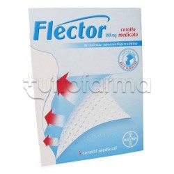 Flector 5 Cerotti Medicati Antinfiammatori ed Antidolorifici 180 mg