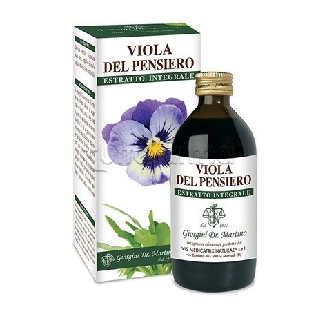 Dr Giorgini Viola Del Pensiero Estratto Integrale 200ml Dr Giorgini Viola Del Pensiero Estratto Integrale 200ml
