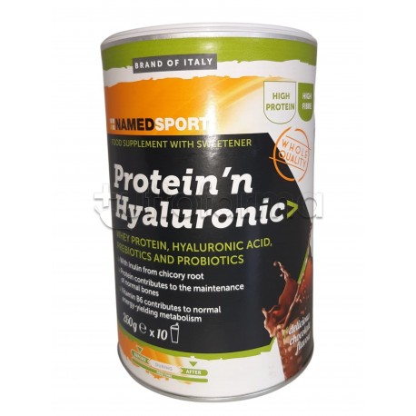 Named Sport Protein'n Hyaluronic Integratore per Ossa, Articolazioni e Muscoli 260g Named Sport Protein'n Hyaluronic Integratore per Ossa, Articolazioni e Muscoli 260g