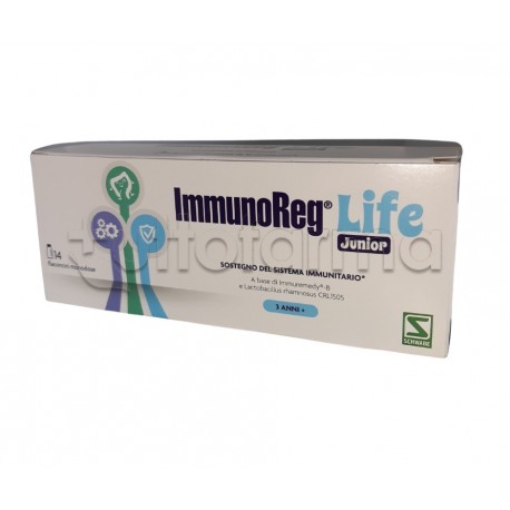 ImmunoReg Life Junior Integratore per Difese Immunitarie dei Bambini 14 Flaconcini