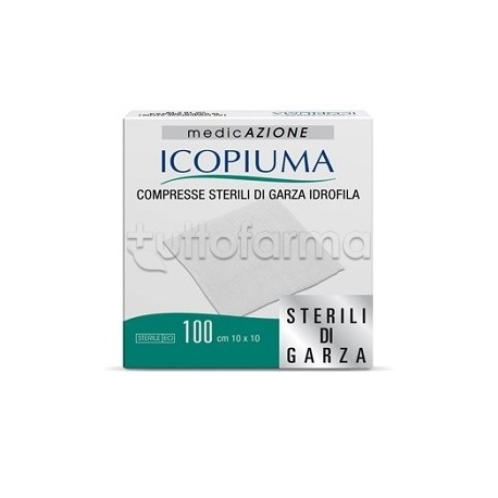 Garza Compressa Idrofila Icopiuma 10X10cm 100 Pezzi