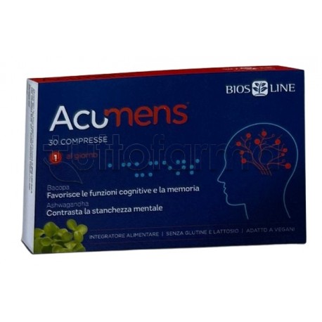 Bios Line Acumens Integratore per Memoria e Concentrazione 30 Compresse Bios Line Acumens Integratore per Memoria e Concentrazione 30 Compresse