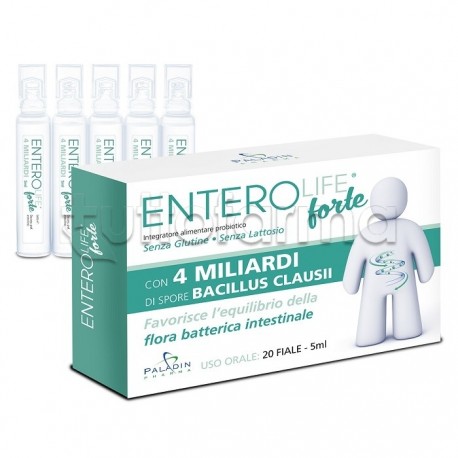Enterolife Forte 4 Miliardi Integratore Fermenti Lattici Equivalente Enterogermina 200 Fiale da 5ml