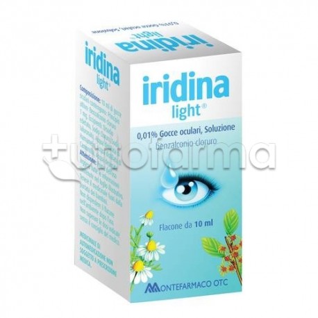 Iridina Light Collirio Disinfettante per Occhi 10 ml 0,01%