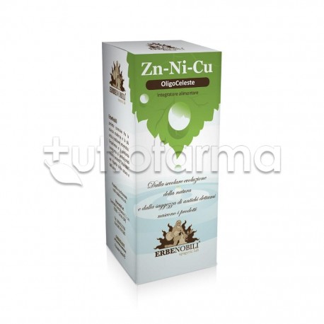 Erbenobili Oligoceleste Zinco/NichelRame Integratore Tonico 50ml Erbenobili Oligoceleste Zinco/NichelRame Integratore Tonico 50ml