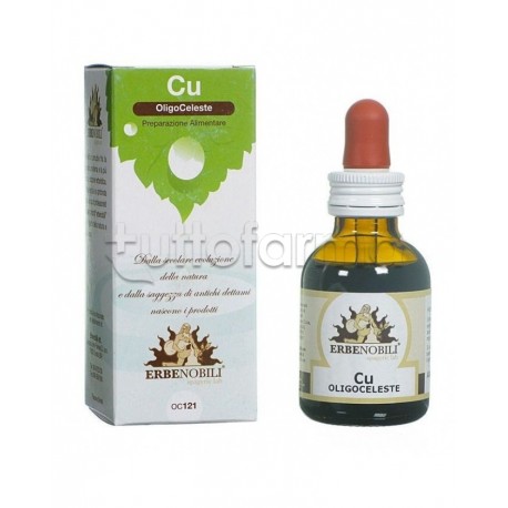 Erbenobili Oligoceleste Rame Integratore Antiossidante 50ml Erbenobili Oligoceleste Rame Integratore Antiossidante 50ml