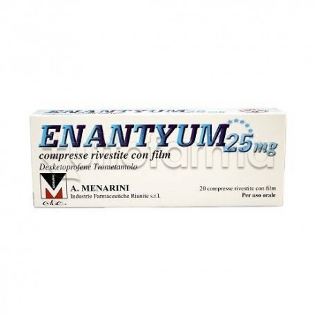 Enantyum 20 Compresse Rivestite 25 mg Antinfiammatorio ed Antidolorifico