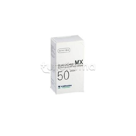 Strisce misurazione glicemia Glucocard MX per Controllo Glicemia 50 Strisce