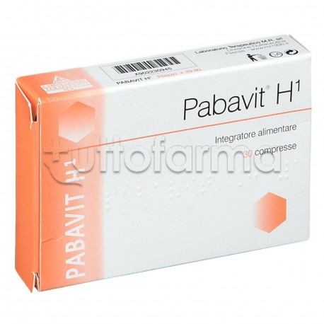 Pabavit H1 Integratore per Macchie della Pelle 30 Compresse