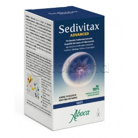 Aboca Sedivitax Advanced Integratore per Sonno e Relax Gocce 30ml