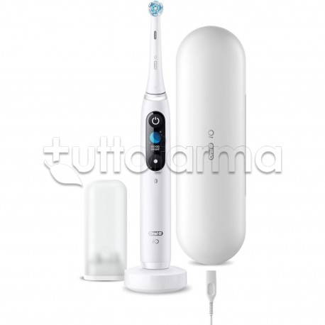 Oral-B Spazzolino Elettrico IO9 Bianco con Tecnologia Magnetica 1 Pezzo