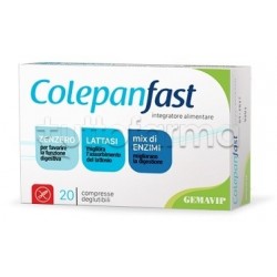 Foto Scatola Colepanfast Integratore Alimentare per Digestione 20 compresse Foto Scatola Colepanfast Integratore Alimentare per Digestione 20 compresse
