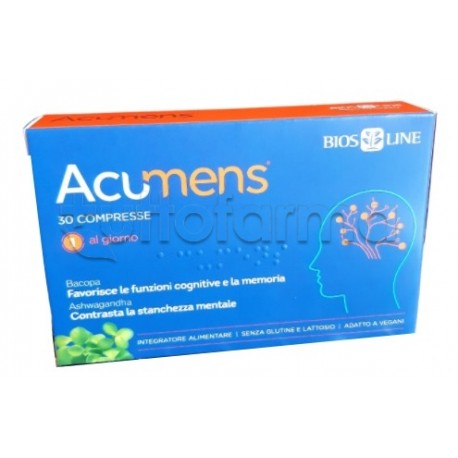 Bios Line Acumens Integratore per Memoria e Concentrazione 30 Compresse Bios Line Acumens Integratore per Memoria e Concentrazione 30 Compresse
