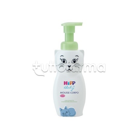 Hipp Mousse Corpo Gatto idratante per pelle sensibile flacone dispenser 150ml Hipp Mousse Corpo Gatto idratante per pelle sensibile flacone dispenser 150ml