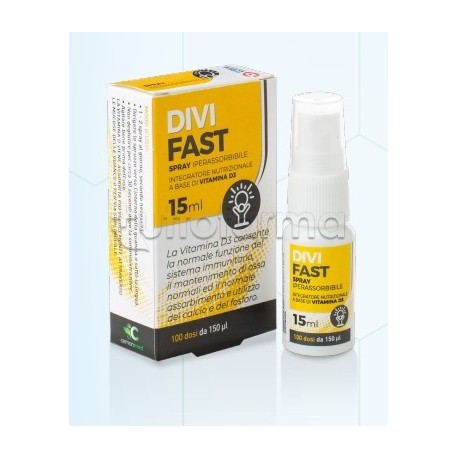 Cemon Divifast Spray Integratore con Vitamina D3 15ml