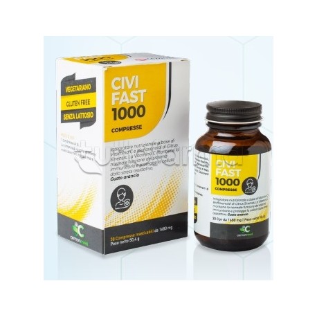 Cemon Civifast 1000 Integratore di Vitamina C 30 Compresse Masticabili