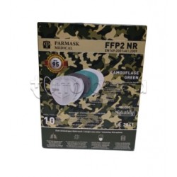 Mascherina Respiratoria Filtrante FFP2 Parmask Militare Verde Certificata CE 1 Pezzo- 80 Centesimi a Mascherina