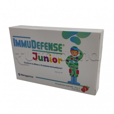 Metagenics Immudefense Junior Integratore per Difese Immunitarie Dei Bambini 30 Compresse Masticabili Metagenics Immudefense Junior Integratore per Difese Immunitarie Dei Bambini 30 Compresse Masticabili