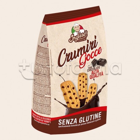 Inglese Crumiri Gocce con Cioccolato Biscotti Senza Glutine 300g