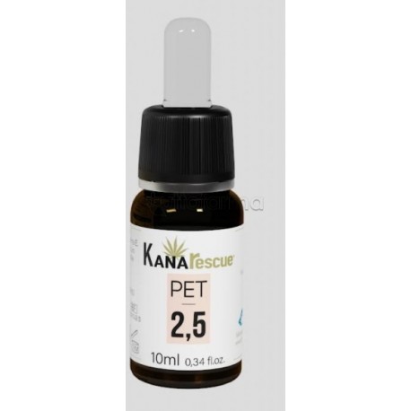 KanaRescue Olio con Cannabis Pet 2.5% Uso Veterinario 10ml