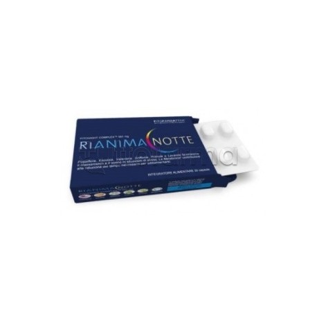 Confezione di Rianima Notte Integratore Per Benessere Sonno 30 Capsule Confezione di Rianima Notte Integratore Per Benessere Sonno 30 Capsule