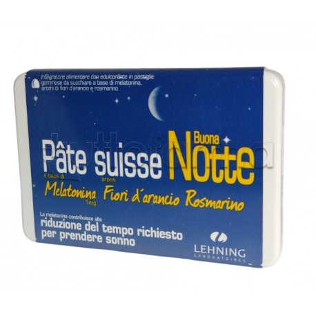 Lehning Pate Suisse Buonanotte Integratore per Sonno 40 Compresse Gommose Lehning Pate Suisse Buonanotte Integratore per Sonno 40 Compresse Gommose