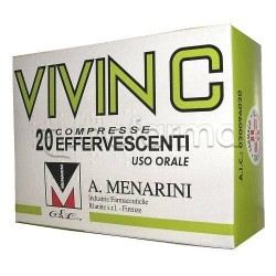 Vivin C per Raffreddore e Influenza 20 Compresse Effervescenti 330 mg + 200 mg