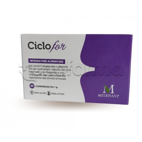 Mediplant Ciclofor per Sindrome Premestruale 30 Compresse Mediplant Ciclofor per Sindrome Premestruale 30 Compresse