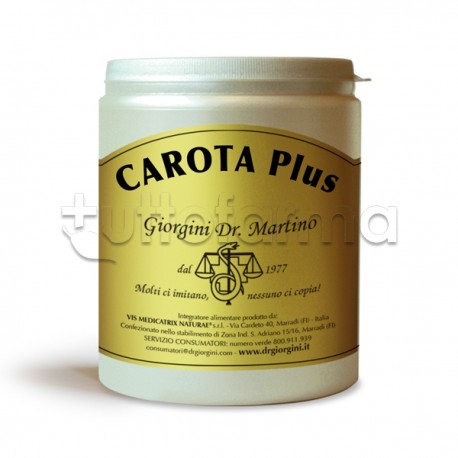 Dr Giorgini Carota Plus Integratore per Vista 360g Polvere
