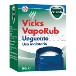 Vicks Vaporub Unguento Balsamico 100 gr Decongestionante per Raffreddore e Influenza
