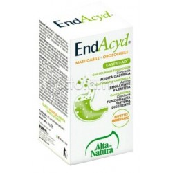 Formato di Alta Natura Endacyd integratore per acidità di stomaco e digestione 20 compresse masticabili Formato di Alta Natura Endacyd integratore per acidità di stomaco e digestione 20 compresse masticabili