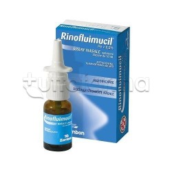 RinoFluimucil Spray Nasale 10 ml Fludificante e Decongestionante per Liberare Naso Chiuso